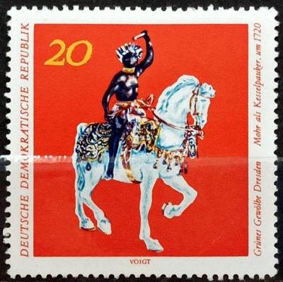 DDR: MiNr.1685 Moor with Drums on Horseback (1720) 20pf ** 1971