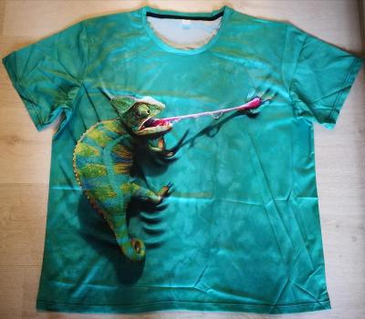 Pánské tričko chameleon, nové