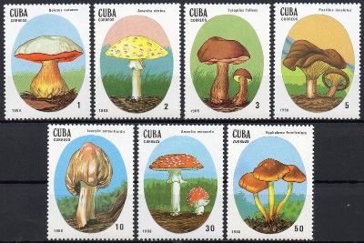 Kuba-Houby 1988**  Mi.3156-3162 / 6,50 €