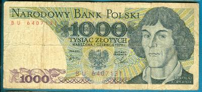 Polsko 1000 zlotých 1.6.1979 z oběhu
