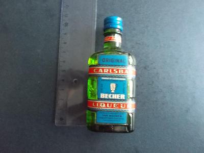 Stará sběratelská miniatura likér alkohol 0,05 l Becherovka 