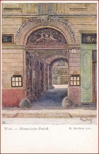Mestský motív * portál domu, architektúra, umelecká, Wien * M4594