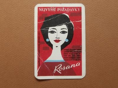 KK / KARTIČKOVÝ KALENDÁŘ - 1961 - ROSANA 
