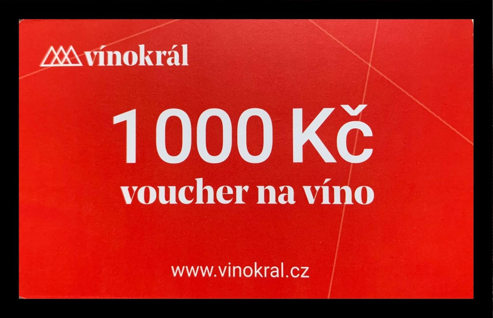 Voucher na víno 1 000 Kč / Poukázka / Poukaz (vinokral.cz) - Potraviny