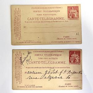 Carte telegramme Francie