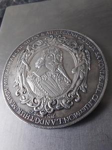 Medaile pamětní bitva u Breisachu 1638,53mm,57gramů,+stojánek