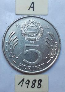 Maďarsko 5 forintů 1988