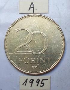 Maďarsko 20 forintů 1995