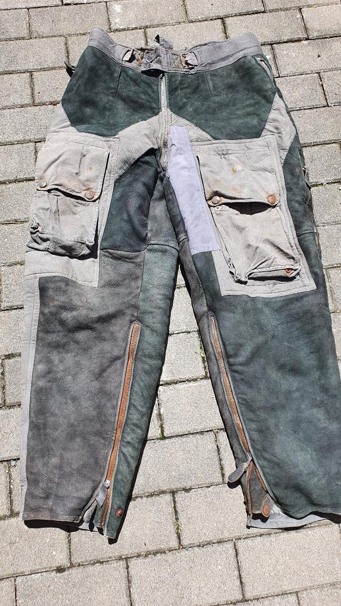 Luftwaffe zimní letecké kalhoty WW2 Kanaljacke - Vojenské sběratelské předměty