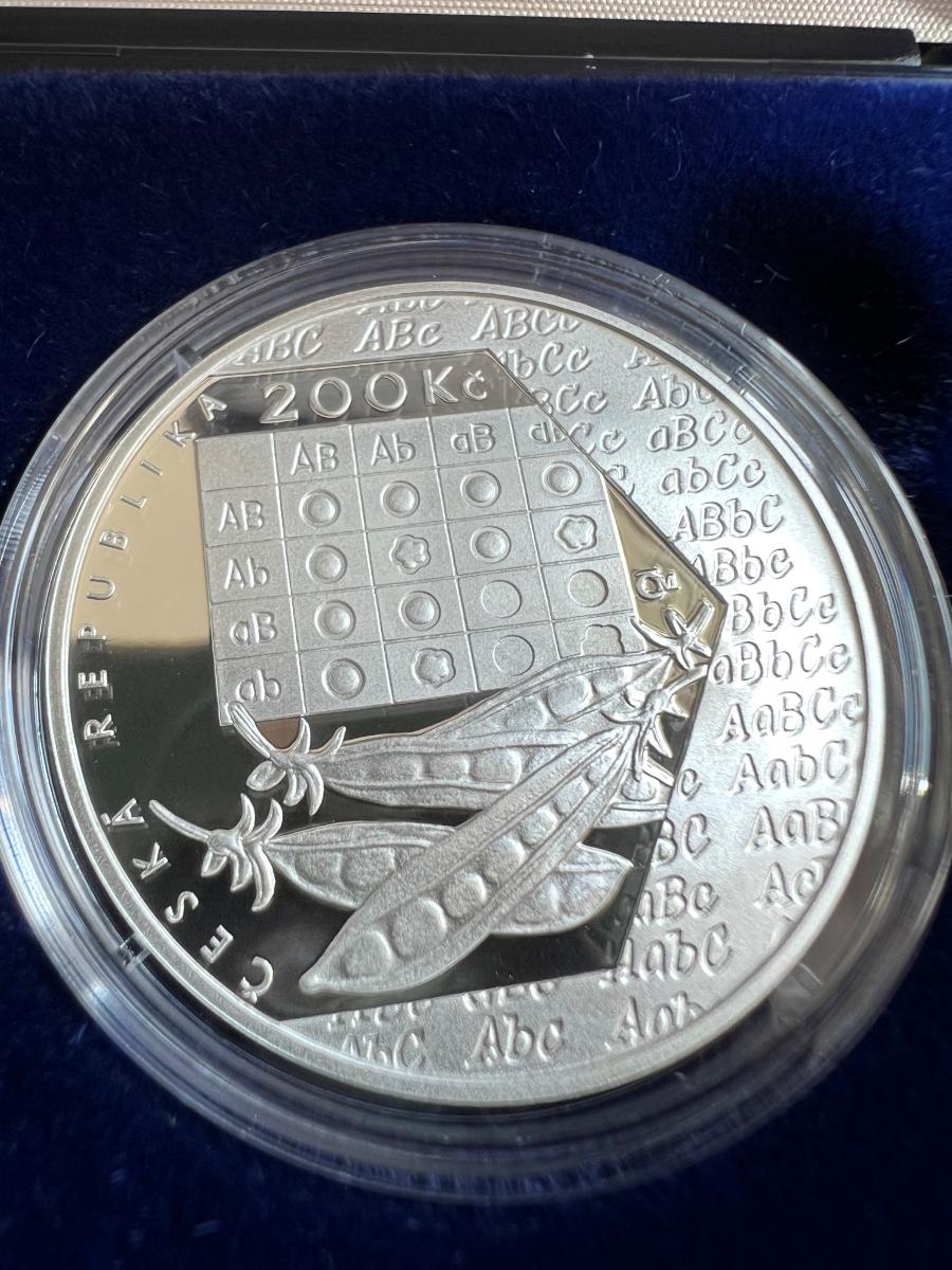 Stříbrná mince ČNB 200 Mendel/standard - Numismatika