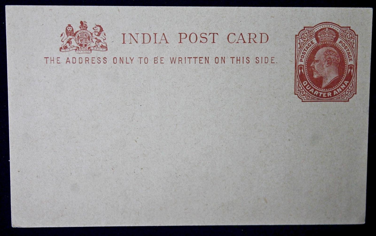 India Postage - Quarter Anna (Velká Británie) / Celina (p1/3) - Filatelie