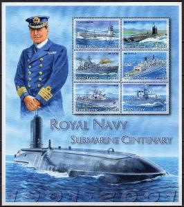 Sierra Leone-100 let ponorkové flotily Royal Navy 2001**Mi.4010-15 12€