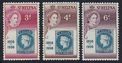 britská Sv. Helena 1956 ** Alžbeta II komplet mi. 136-138