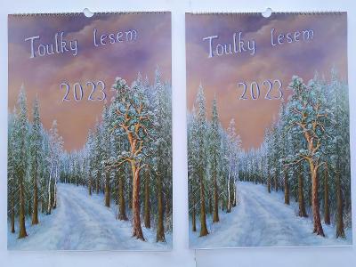 Nástěnný kalendář 2023, Toulky lesem, 13x foto obrazů, na zavěšení