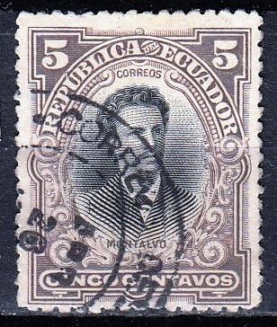 Ekvádor / Ecuador 1901 Mi.126 prošla poštou