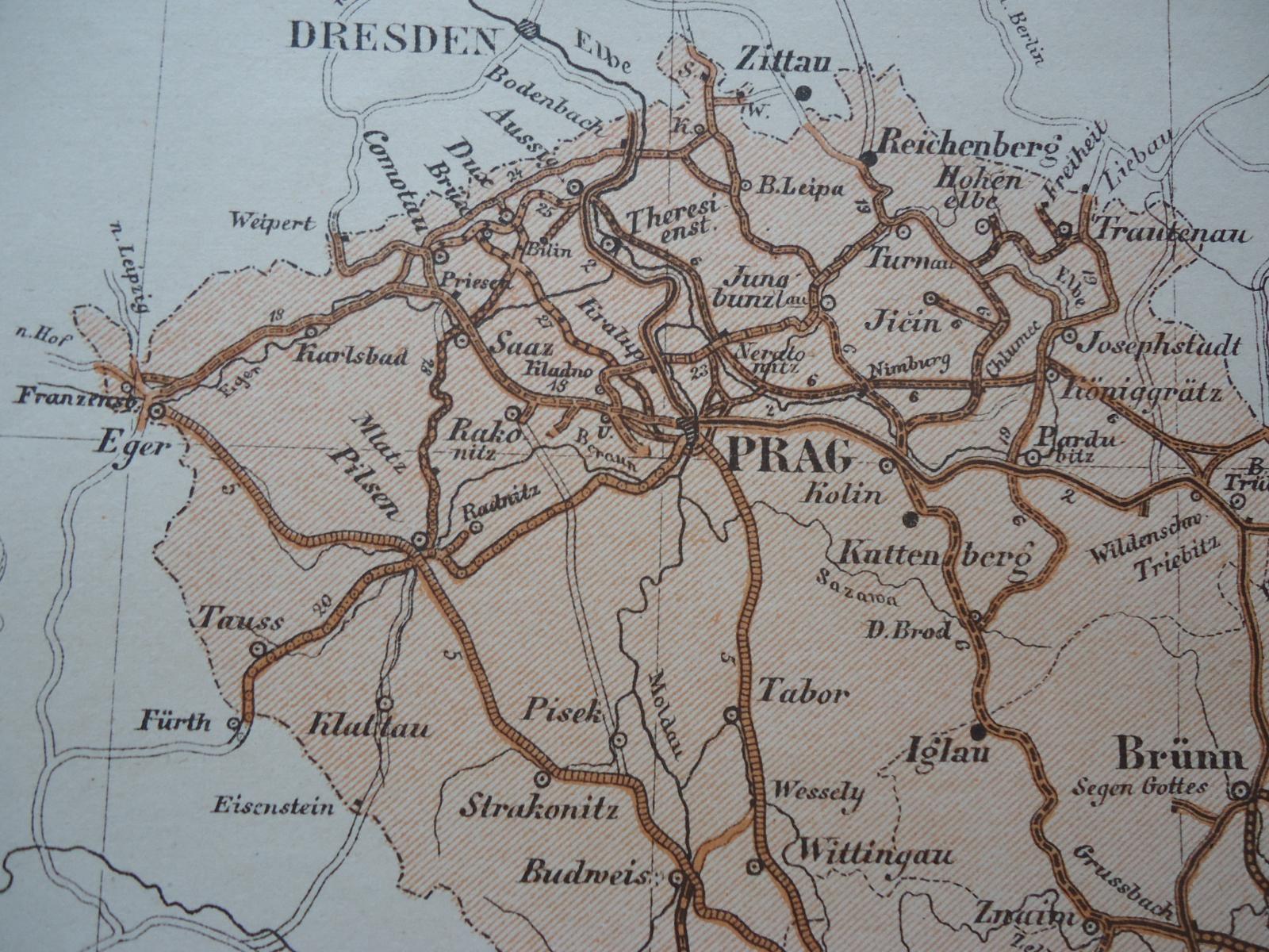 Die Eisenbahnen der Österreich-Ungarischen Monarchie - Mapy a veduty Evropa