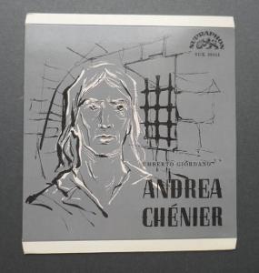 Umberto Giordano - ANDREA CHÉNIER !!! Obal na desku MALÝ, č.13