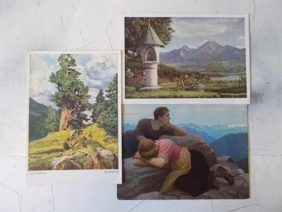 Umělecká pohlednice malířství galerie 