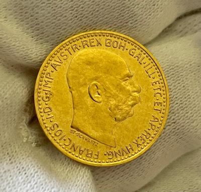 Zlatá 10 Koruna 1912 František Josef I. UNC