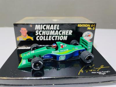 Model Formule F1 Jordan Ford Schumacher 1991 1:64 Minichamps
