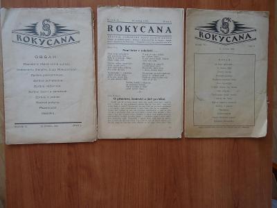 ROKYCANA - Věstník Sokolské župy Rokycanovy....1928 ,1931 , 1932