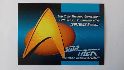 sběratelské karty 1992 paramount STAR TREK the next generation #2