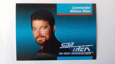 sběratelské karty 1992 paramount STAR TREK commander riker #5