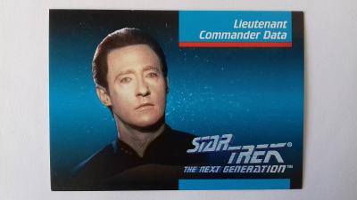 sběratelské karty 1992 paramount STAR TREK lieutenant data #6