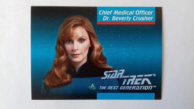 sběratelské karty 1992 paramount STAR TREK chief medical crusher #10
