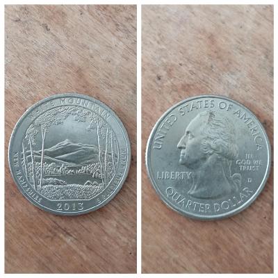 USA - 25 centů 2013 D White Mountain 