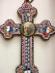Krucifix s Piom XI., benátska mikromozaika + ruženec - Starožitnosti a umenie