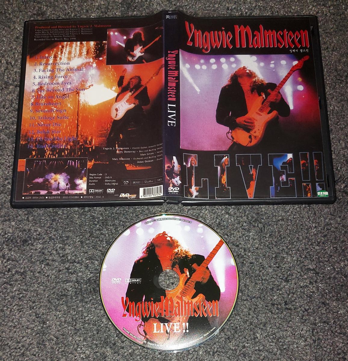 DVD Yngwie Malmsteen – Live! | Aukro