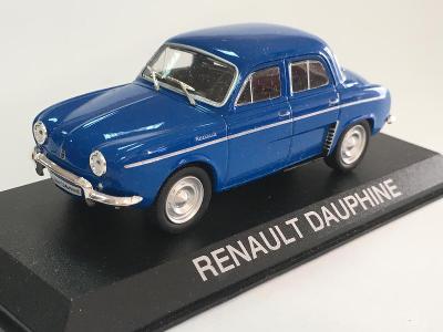 Renault Dauphine modrá - 1/43 DeAgostini (H23-x)