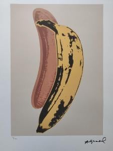 Andy Warhol - BANÁN - Leo Castelli s certifikátem