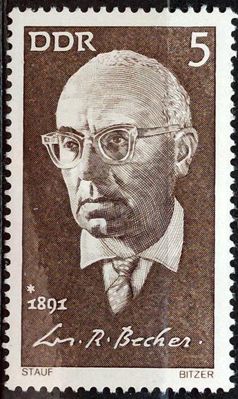 DDR: MiNr.1644 Johannes R. Becher 5pf, Famous People ** 1971