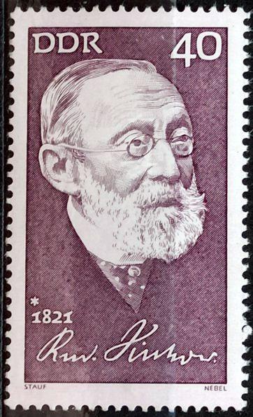 DDR: MiNr.1707 Rudolf Virchow 40pf, Famous People ** 1971