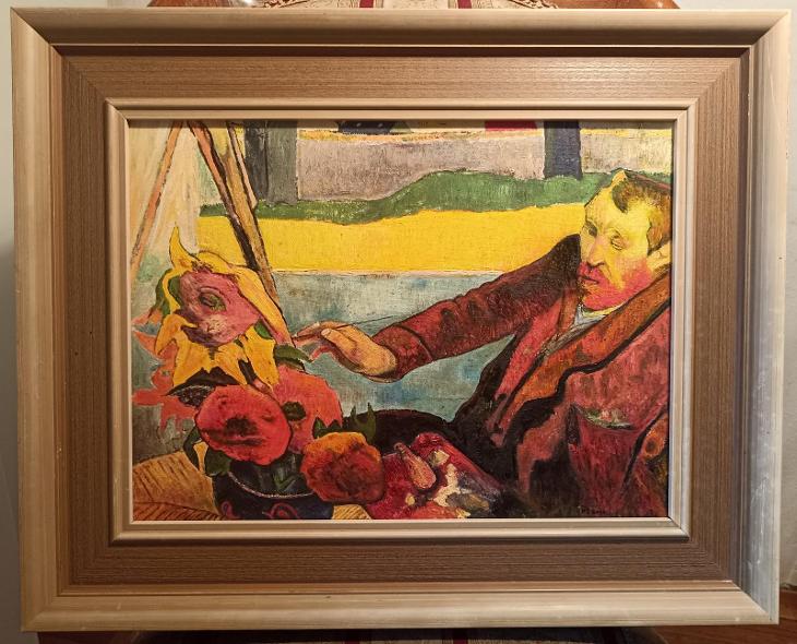 Olejomalba podle Paul Gauguin - Vincent van Gogh. - Umění