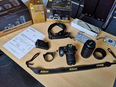 Nikon D5600 + AF-P 18-55 VR + AF-P 70-300 + PŘÍSLUŠENSTVÍ