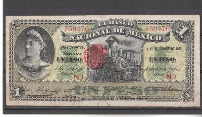 Mexiko , 1 pesos - r. 1913  - 