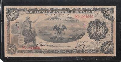 Mexiko , 100 peso - r. 1914  -