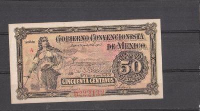 Mexiko , 50 centavos - r. 1915 - UNC