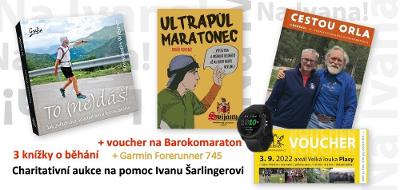 Charitativní aukce hodinek Garmin Forerunner 745 a knih o běhání