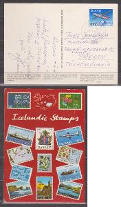 Island - pohlednice - letadlo