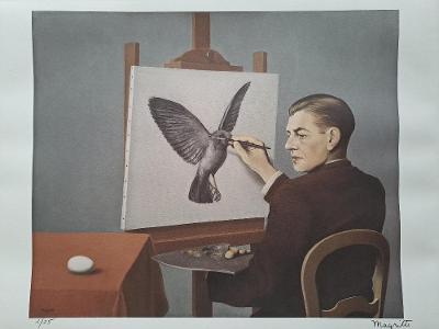 René Magritte - Jasnovidnost - unikátní litografie
