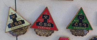 P141 Odznak ČSA Karviná 120let - 3ks