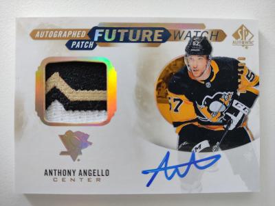 Future Watch auto patch Pittsburgh Penguins Anthony Angello 27/100