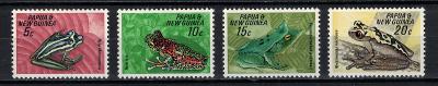 Papua Nová Guinea 1968 kompletní série "Fauna Conservation - Frogs"