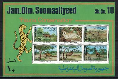 Somálsko 1977 "Protected Animals" Michel BL4