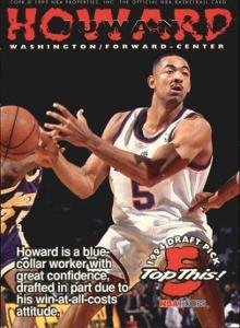 JUWAN HOWARD (WSH) b/w ISAIAH RIDER (MIN) @ 1994-95 NBA Hoops