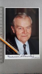 Podpis, autogram, foto RADOVAN LUKAVSKÝ, herec